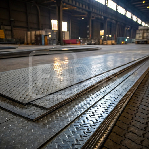 Лист алюминиевый рифленый квинтет 1,6х1500 мм АМг5 ТУ 1-801-20-2008