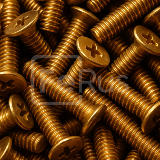 Винт бронзовый М22 шаг резьбы 2,5 мм БрАМц9-2 ГОСТ 1759.0-87