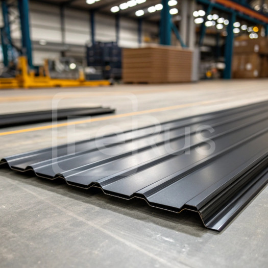 Профнастил С20 полиэстер (Zn100-180) 0,35х1100х1200 мм, RAL 9005